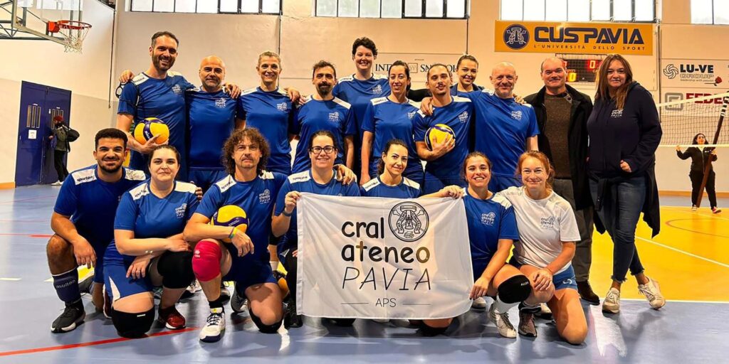 Lo squadra di volley dell'Università di Pavia.