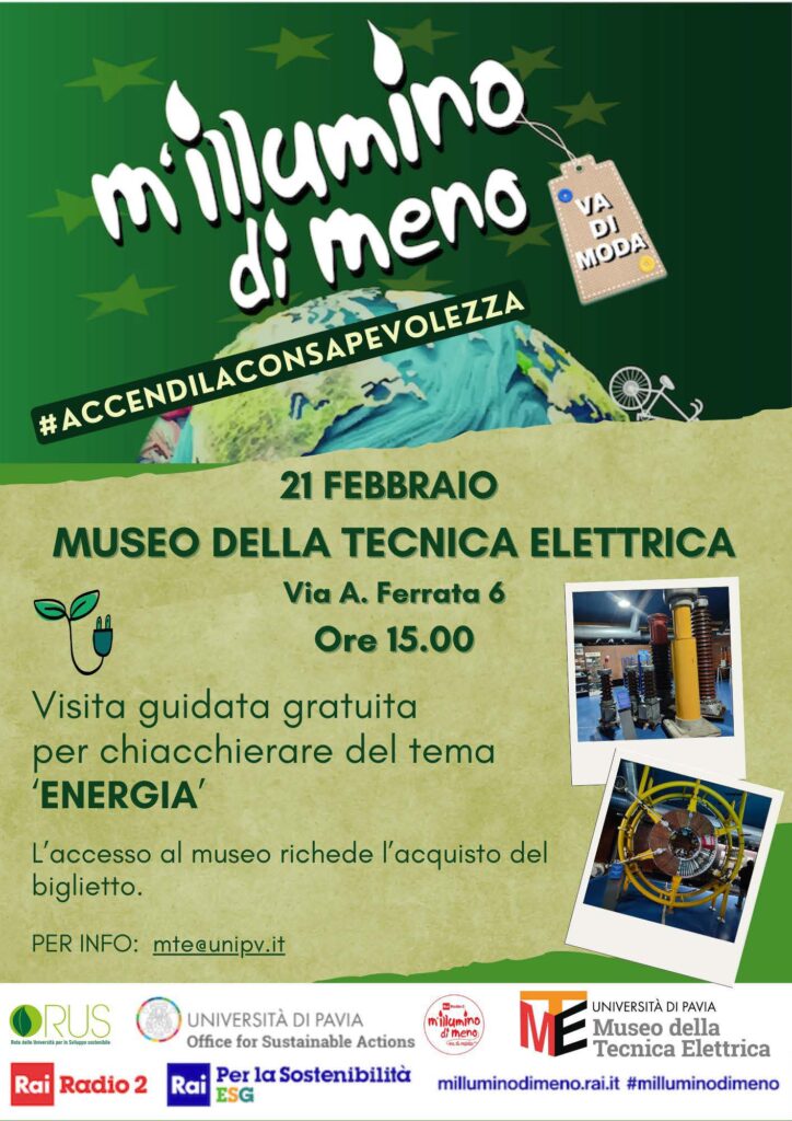 M’illumino di meno 2025 – Visita guidata gratuita al Museo della Tecnica