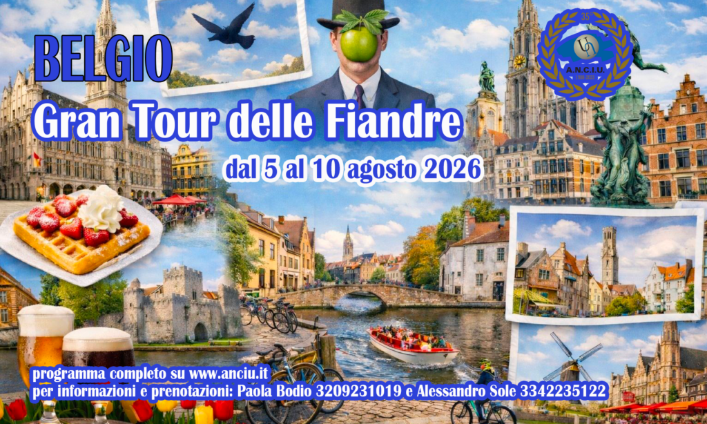 Belgio “Gran tour delle Fiandre” – Viaggio ANCIU