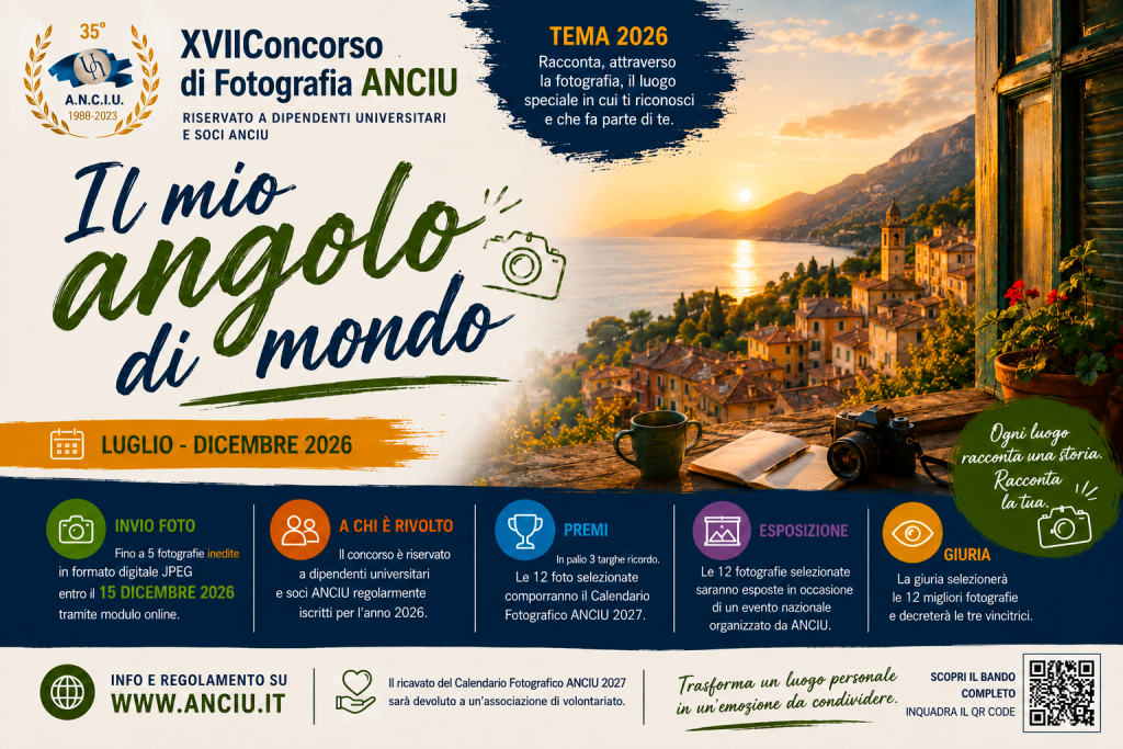 15 lug – 15 dic 2026 – XVII Concorso nazionale fotografico ANCIU
